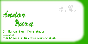 andor mura business card